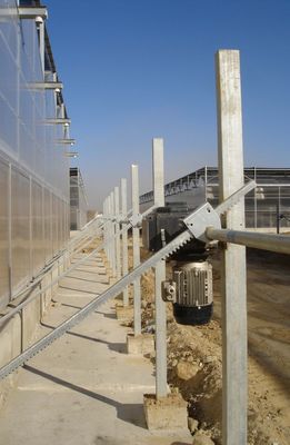 συνεχή ράφι θερμοκηπίων εξαερισμού και γρανάζι χάλυβα γραναζιών με το ρουλεμάν κραμάτων χαλκού